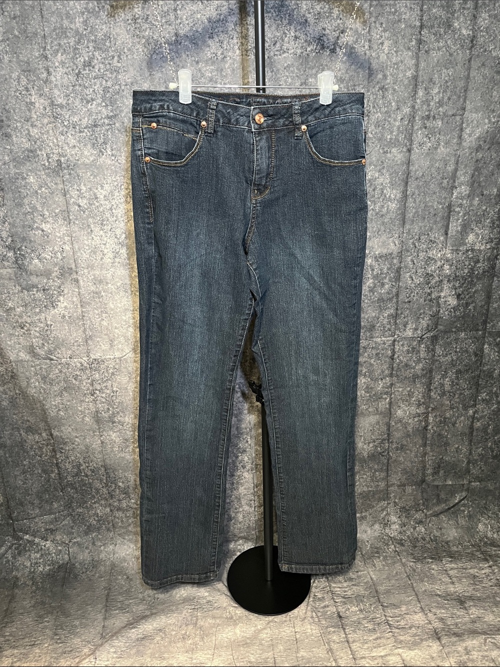 Jag Jeans Women's Straight Dark Blue Denim